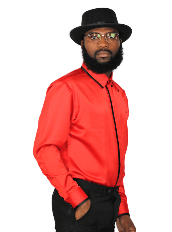 Men’s Luxury Red Dress Shirt - Unik Collection