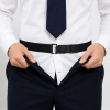 Shirt stay belt keeping a dress shirt neatly tucked